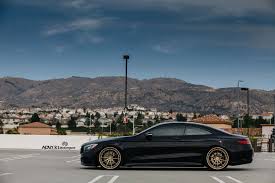 Black And Bronze Wheels Fascinating Black Mercedes S Class On Gloss Bronze Adv1 Wheels Mercedes S Class S Class Adv1 Wheels