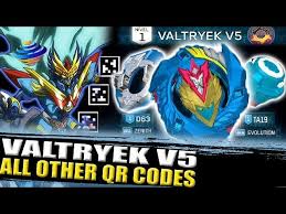 Todos all beyblade burst qr codes super hyperion qr code, kolossal helios qr code, lord spryzen s5 qr code & more! Valtryek V3 Scan Code