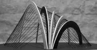 Suspended Cable Structure Study Model Ad Mimari Mimari Modelleri Ve Mimari Tasarim