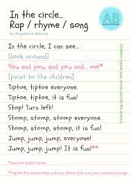 Circle Time A Rhyme A Rap Or A Song 3in1 Angielskie Bajanie Circle Time Song Kids Songs Rhymes Songs