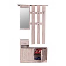 50,7 cm • dimensions du miroir : Ensemble Vestiaire Avec Miroir Porte Manteau Et Meuble A Chaussures Coloris Chene Sonoma Cdiscount Maison