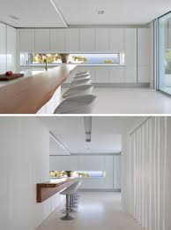 12 Inspirational Examples Of Letterbox Windows In Kitchens Minimalist Kitchen Design Popular Kitchen Designs Kitchen Design