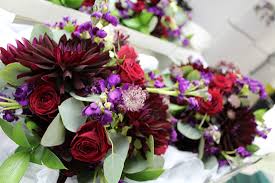 Autumn brides choose shades of rust, red, orange beige and gold wedding dresses. Blue Purple Tish Long Flowers For Weddings And Special Events