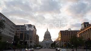 Madison Wisconsin Capital Building Time Lapse Stock Footage Capital Building Madison Wisconsin Madison Wisconsin Building Wisconsin