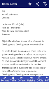 Pour une candidature à un emploi (cdi, cdd, stage.) ou pour une candidature à une formation (ecole, bts, université, master. Lettre De Motivation Pour Android Telechargez L Apk