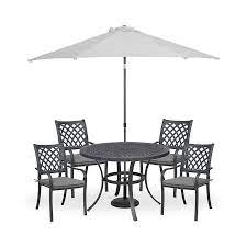 All garden furniture (214 results) filters. Carambole Metal 4 Seater Dining Set With Parasol Diy At B Q Dining Set 4 Seater Dining Table Seater