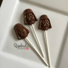 12 Chocolate Darth Vader Star Wars Lollipop Candy Birthday Etsy Candy Party Favors Candy Birthday Party Chocolate Favors