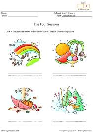 Writing The Four Seasons Worksheet Weather Worksheets Seasons Worksheets Four Seasons