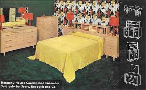 Harmony House For Sears And Roebuck 1950s Harmony House Sears Bedroom Furniture Mid Century House