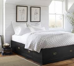 I didn't build the full platform bed. Reynolds Storage Platform Bed Pottery Barn