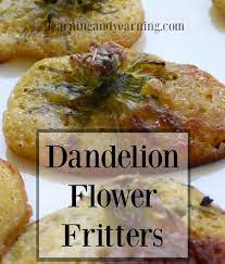 Dandelion Flower Fritters Recipe Dandelion Recipes Fritters Dandelion Flower