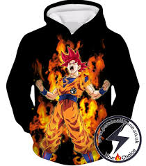 Dragon ball z hoodie $27.99. Dragon Ball Z Hoodie Super Saiyan God Red Goku Anime Custom Hoodies Jacket