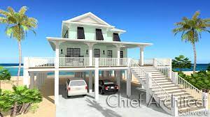 Piling and stilt home heights typically range from a few feet above ground to as much as 10 to 20 feet or more in coastal, hurricane and flood plain areas. Creating An Elevated Structure On Pilings