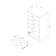 The liberty magnolia manor 6 drawer lingerie chest has the look of a charming country antique. South Shore Soho 6 Drawer Lingerie Chest Pure Black Walmart Com Walmart Com