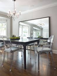 Ghost Chairs Dining Design Ideas Pictures Remodel And Decor Mirror Dining Room Dining Room Design Ghost Chairs Dining