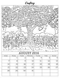 Free homeschool printables just for you and your children. August 2016 Calendar Coloring Page Coloring Calendar Coloring Pages Coloring Pages For Kids