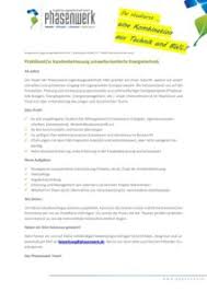 Check spelling or type a new query. Vorlage Ausschreibung Praktikant Kundenbetreuung Umweltorientierte Energietechnik Phasenwerk Photovoltaik Neustadt An Der Aisch