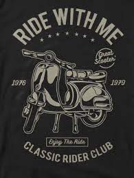 Contoh desain baju kaos komunitas vespa via media.infomugi.com. Pin Oleh Eric Johnson Di Motocicletas Kaos Desain Logo Vespa