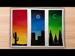 I love the idea of only one or two colors with different tones. Easy Watercolor Painting Ideas For Beginners Step By Step Tutorial Simple Silhouette Paintings Youtube