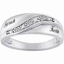 Guys Wedding Rings Unique Personalized Sterling Silver Mens Diamond Accent Name Wedding Ban Mens Diamond Wedding Bands Mens Wedding Rings Walmart Wedding Rings