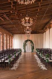 A Classic Elegant Wedding Overflowing With Rustic Romance Indoor Wedding Ceremonies Rustic Romance Wedding Wedding Aisle Decorations
