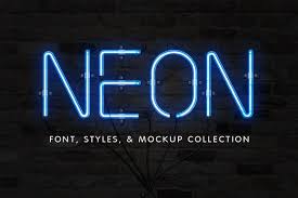 The Neon Font Sign Collection Sign Fonts Sign Mockup Neon