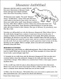 Second graders get a kick out of coloring in this ancient beast! Dinosaurs And Fossils Worksheets Reading Comprehension Printable Activities For Kids