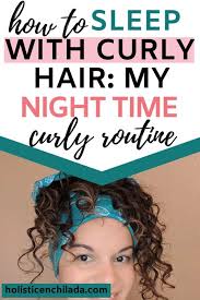 To create a pineapple, simply flip your hair over and gather it loosely into a ponytail at the very top of your head. How To Sleep With Curly Hair How To Protect Your Curls At Night