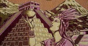 Ixcacao Mayan Chocolate Goddess Astecas Manjar Dos Deuses Ilustracao