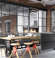 contemporary kitchen design and living
