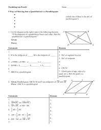 The opposite angles in a parallelogram are congruent. 15 2 Angles In Inscribed Quadrilaterals Answer Key 15 2 Angles In Inscribed Polygons Answer Key Polygons If You Have A Rectangle Or Square Abdulhamiddaudin