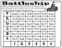 Math Fact Game Battleship Math Fact Games Math Activities Elementary Math Facts