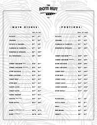 The Roti Hut Menu Specializing In Caribbean Roti Curry And Doubles