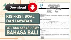Bagi yang ingin kunci jawaban dan pembahasan buku pr intan pariwara kelas 10 11 dan 12 bisa hubungi saya di wa 081 337 153 119. Soal Dan Jawaban Pat Ukk Pelajaran Bahasa Bali Kelas 7 Smp Semester 2 Lengkap Youtube