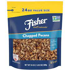 Amazon Com Fisher Chef S Naturals Chopped Pecans 24 Ounces Raw Unsalted Naturally Gluten Free No Preservatives Non Gmo Keto Paleo Vegan Friendly Grocery Gourmet Food