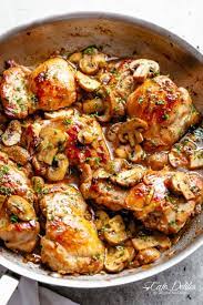 Chicken Thighs Mushroom Sauce Best Recipes Around The World Boneless Chicken Thigh Recipes Chicken Thights Recipes Chicken Recipes