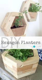 Those who are up for a challenge will like its subtle double taper: Diy Hexagon Planters My Love 2 Create