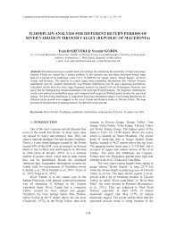 This hotel is 2.7 mi (4.4 km) from stone bridge and 2.7 mi (4.4 km) from kamen most. Pdf Floodplain Analysis For Different Return Periods Of River Vardar In Tikvesh Valley Republic Of Macedonia