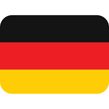The spain flag emoji has two horizontal red stripes on the top and bottom with a horizontal wider yellow stripe in the middle. Flag Germany Emoji