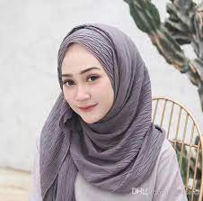 Heres how i do it. 2021 Crinkled Heavy Chiffon Tudung Hijab Scarf Shawl Women M Wrinkled Shawl Of Muslim Scarf Islamic Hijab Head Wrap Plain From Byshanel 6 03 Dhgate Com Hijab Scarf Womens Scarves Women Shawl