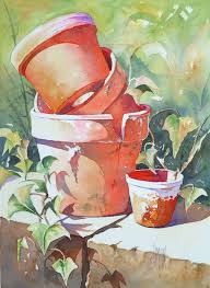 Pot Fleur Optimisation Couleur Pot A Beautiful Step By Step In French Peinture Fleurs Dessin Aquarelle Aquarelle Fleurs
