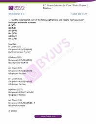 To make the answer to 3 divided by 2/5 in decimal form, you simply divide the numerator by the denominator from the fraction answer above: Rd Sharma Solutions For Class 7 Maths Chapter 2 Fractions Exercise 2 3 Free Pdf Available Here