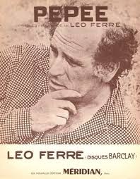 Pepee Marchands 30 Parole Musique Leo Ferre Partitions De Chansons