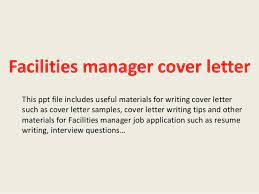 Cover letter sample of a seasoned property manager with a track record of developing, negotiating and the cover letter below was written for an experienced property manager. Facilities Manager Cover Letter