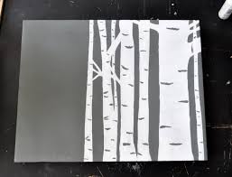 Birch trees canopy print, door county photo art, black and white trees, paper or canvas picture, b&w wall decor. Birch Tree Wall Art