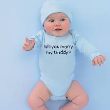 Personalised Will You Marry Babygrow By Simply Colors Notonthehighstreet Com
