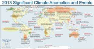 noaa charts earths major climate events anomalies in 2013