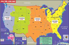 The map of the first digit of zip codes above shows they are assigned in order from the north east to the west coast. Usa Time Zone Map Time Zone Map United States Map Time Zones