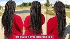 HOW TO DO GODDESS LOCS WITH NUBIAN TWIST HAIR - YouTube