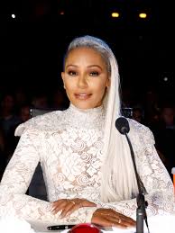 She rose to fame in the 1990s as a member of the. Mel B Debuts White Hair With Blue Glitter On America S Got Talent Allure